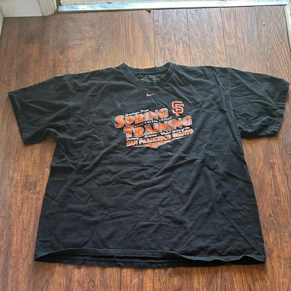 Vintage Nike Black San Francisco Giants Spring Training T shirt size XXL - Picture 2 of 3